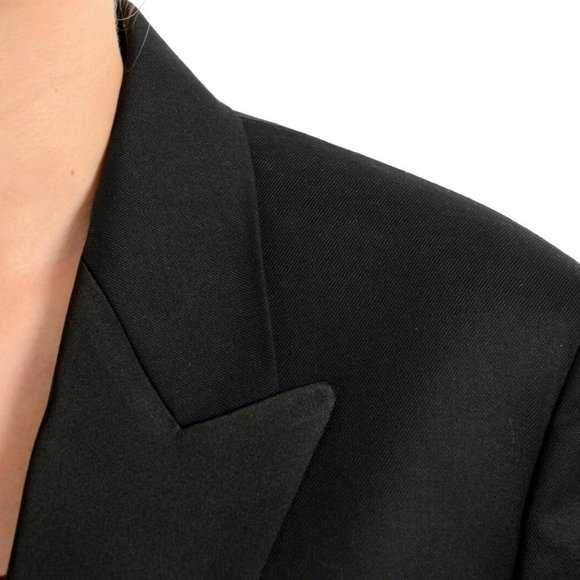 Hugo Boss Women's "Jerimana1" Wool Black Double Breasted Blazer US 2 IT 38 - Picture 5 of 7